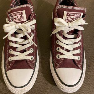 Converse All Star Chuck Taylor Madison Maroon Plaid Inside